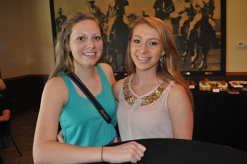 Julie Smith, a Lakewood Ranch High School student, and Kayla Marfizo volunteered at the event.