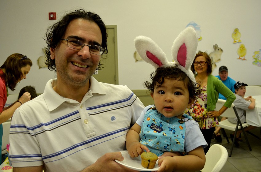 John Pisani with his son, Quincy.