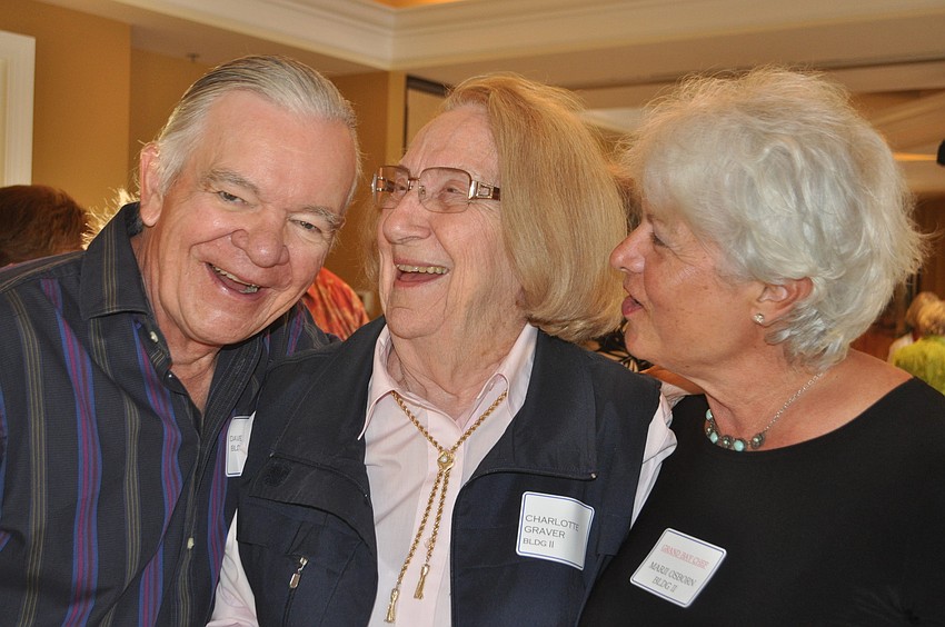 Dave and Marji Osborn with Charlotte Graver, center