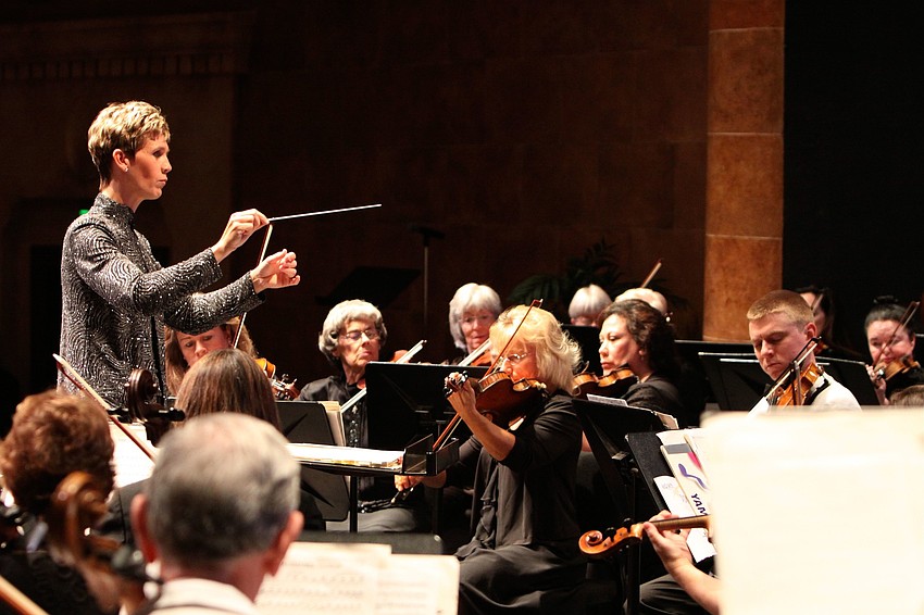 The Sarasota Pops played a wide variety of wedding songs throughout the wedding.