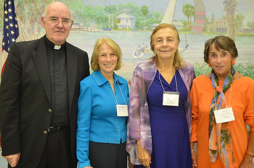 Fr. Gerard Finegan, Michaele McKenna, Vivian Leahy and Mary Ann Fair