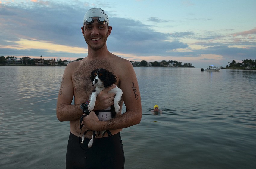 Aaron Fountain and Isobell, a Cavalier King Charles Spaniel.