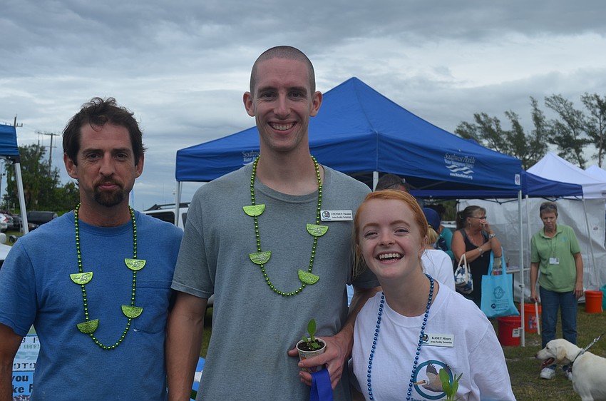 Kent Laughery, Stephen Thomas and Kasey Moore from Save Our Seabirds