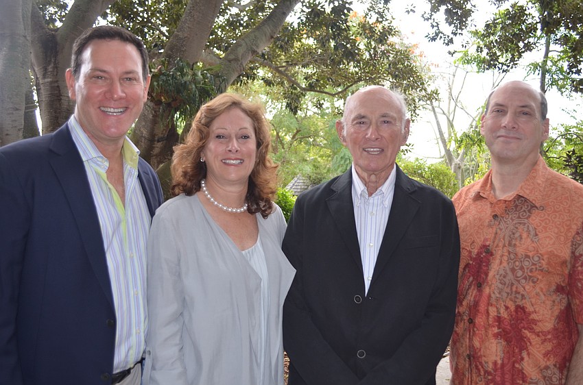 Al Goldstein with his children Richard, Wendy Cohen and Steven.