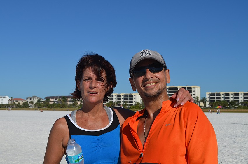 Heather Robinson and Rafael Gonzalez ran together