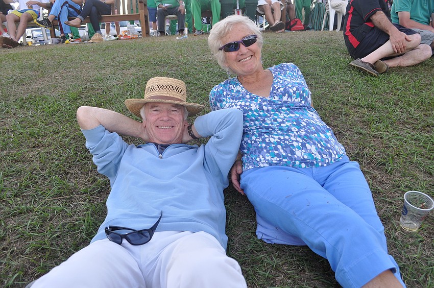 Peter and Carol Jeffs come to the festival every year.