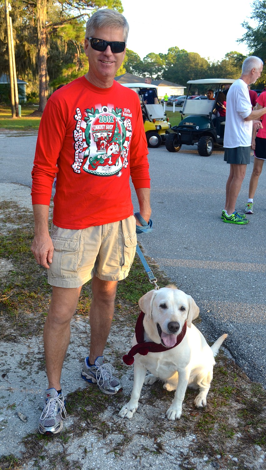 Dave Vokus and Wrigley are ready to race.