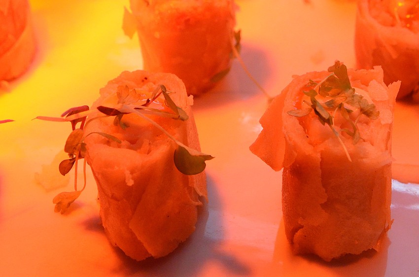 Chef Darwinâ€™s Shrimp Tequenos Roll with Avocado Aioli, Aji Chrapita Sweet Chili