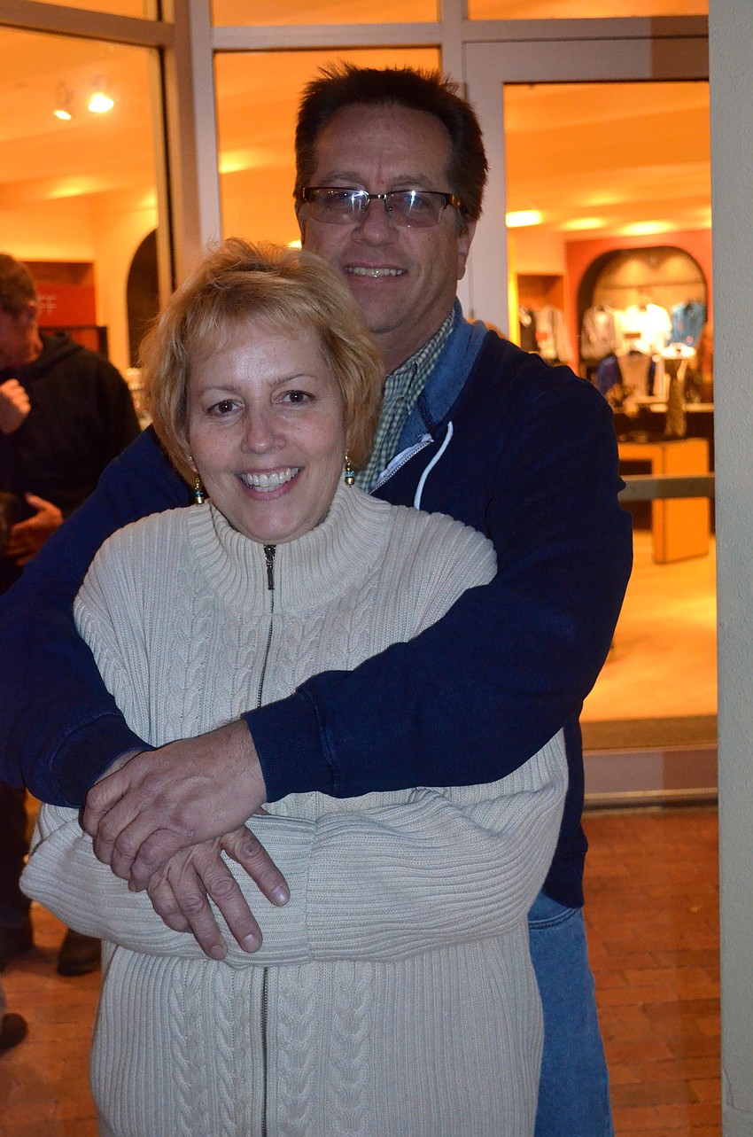 Barb and Phil Genneken get cozy.