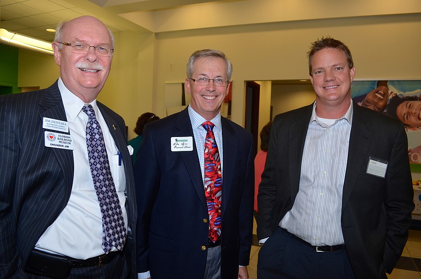 Jim Zientrara, Mike Vejins and Stephen Supe enjoy some down time.