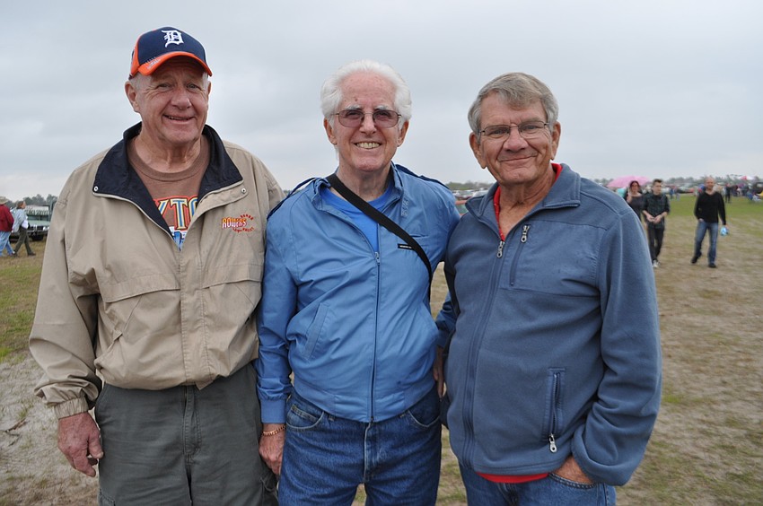 Bob Dohring drove his friends, Carl Slapshak and Marv Blakesley, to the event in his 1938 Cadillac.