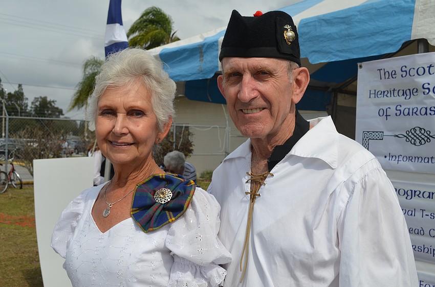 Scottish country dancers Ann and Call Lloyd.