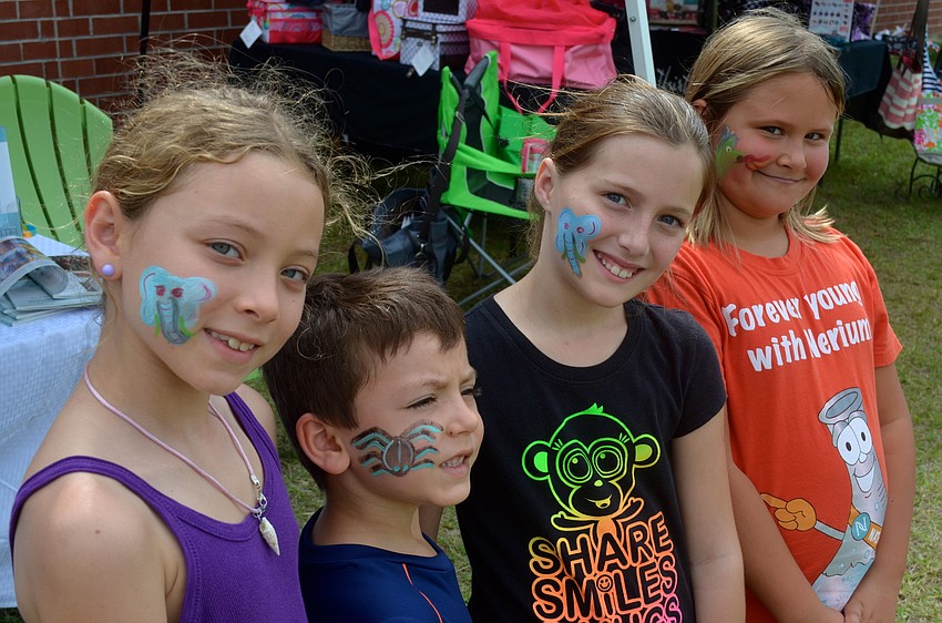 Isabella Lysenko, 8, Vladimir Lysenko, 6, Katie Hardesty, 9, and Madelyn Myre, 8.