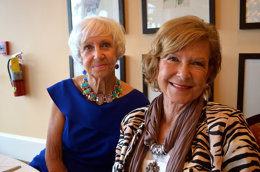 Wilma McCray and Kristy Kaufman enjoy dressing up for the day.