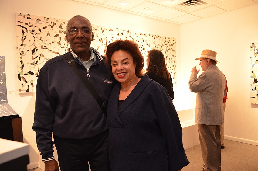 George Williams and artist Gale Fulton Ross