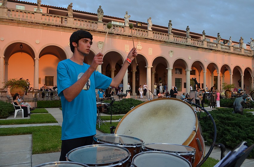 Sixty students from four colleges participate in Inuksuit