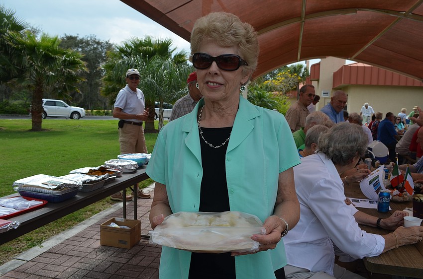 Martha Mullenex brought lemon squares.