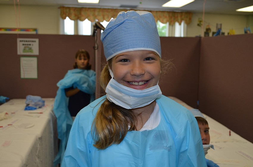 Dr. Ashley Morris enjoyed being a doctor for the morning.