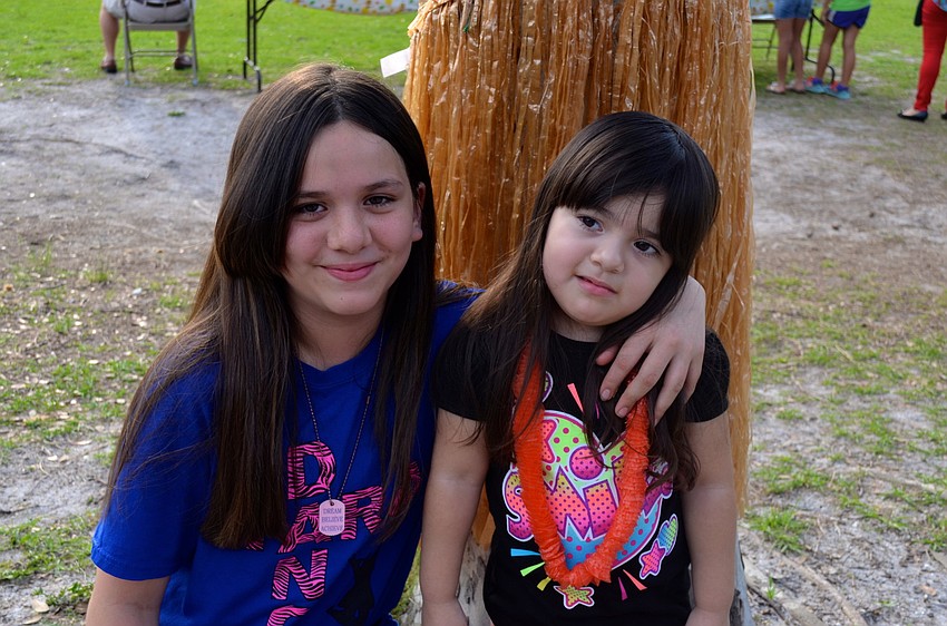 Sisters Marina and Mia Alvarran enjoy spending time with their family and friends.