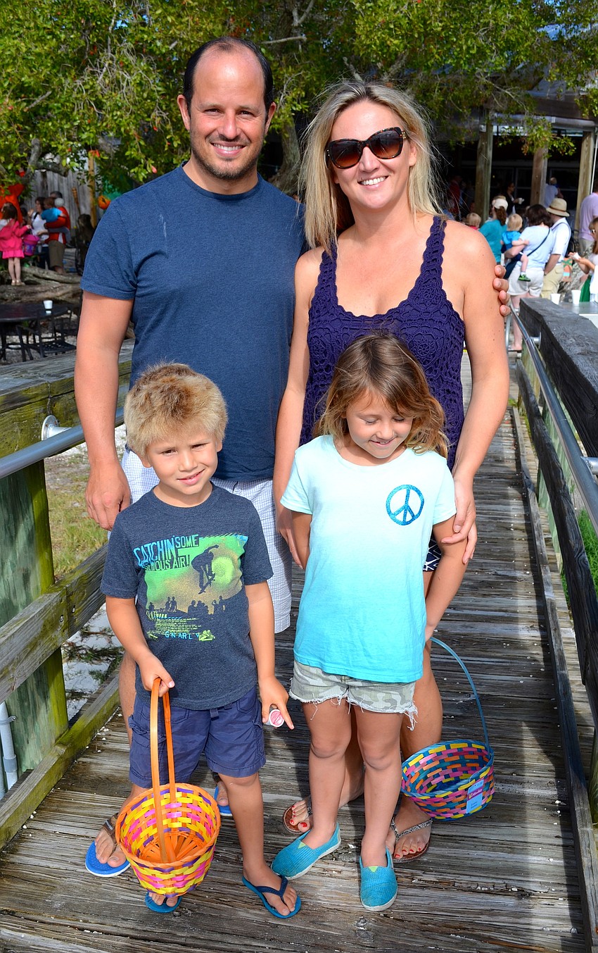 Back, James and Anna Mazzanti; Front, James and Sofia Mazzanti