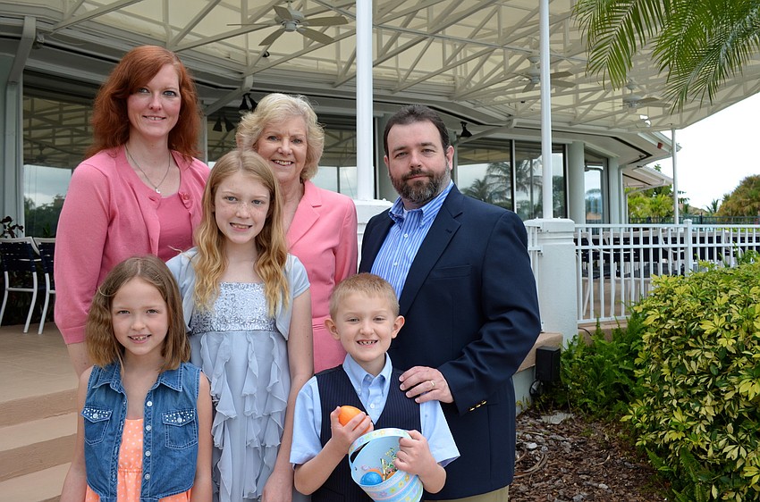 Back, Lynn Oâ€™Brien, Karen Cogbill and DJ Oâ€™Brien; Front, Becky, Caty and Patrick Oâ€™Brien