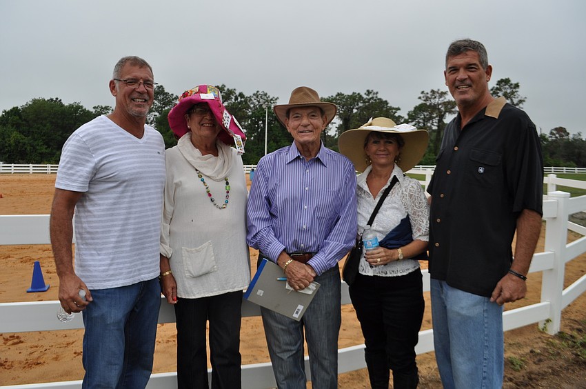 The Pelletz family â€”Â Marc, Betty, Stanley, Carmen and David â€” attended in remembrance of Steven Pelletz, a volunteer who died last year.