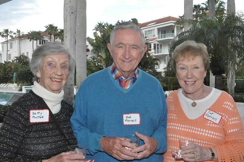 Betty Multer with Bob and Pat Farrell