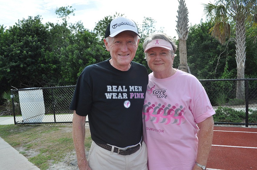 Jerry and Shirley Keenan ran the race. Shirley survived three different cancers.