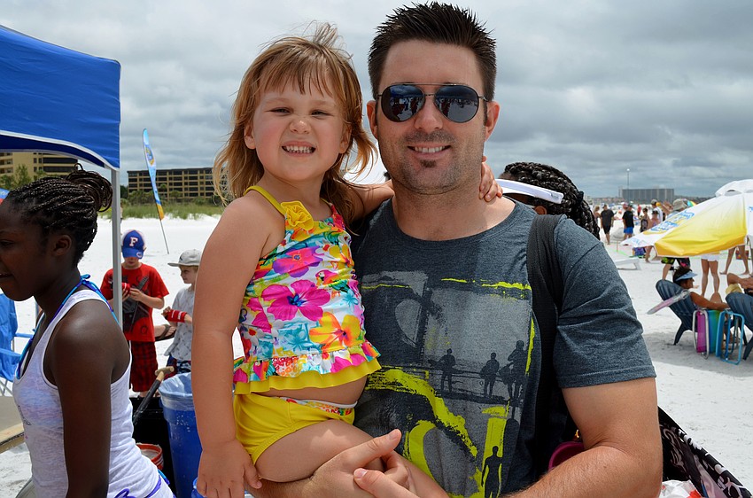 Travis Slanger and his daughter, Avary