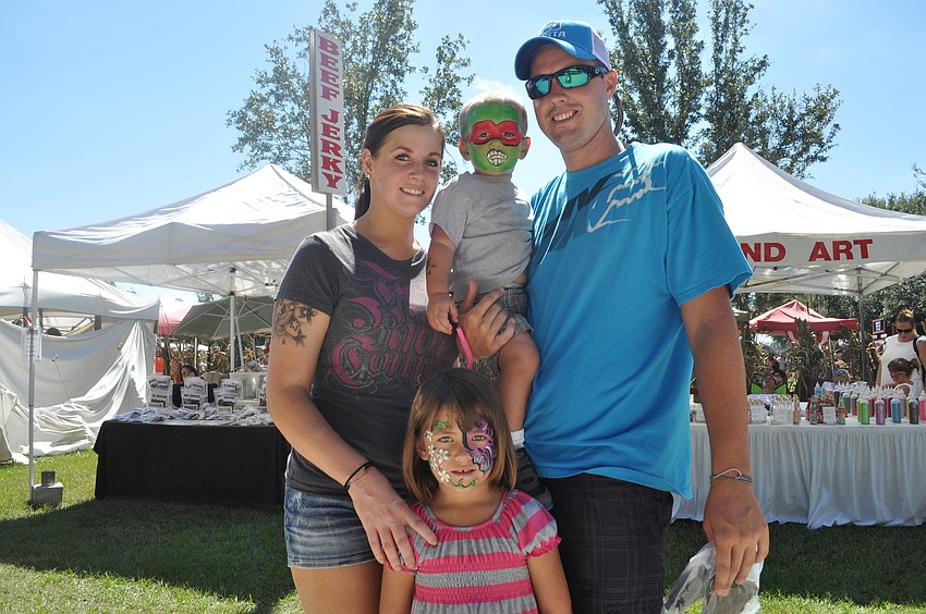Lesa and Nick with their children Faith and Brady