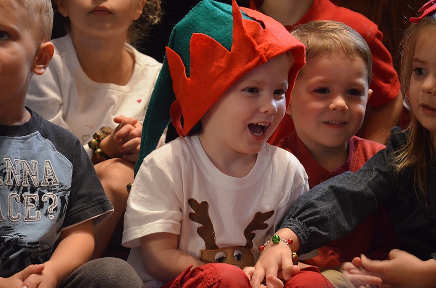 Rocco Tenaglia dressed as an elf for the pageant.