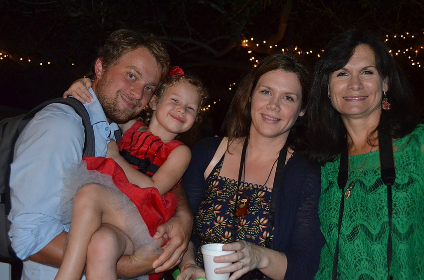James and Penelope Wood with Kate Thomas and Roxanne Morgan.