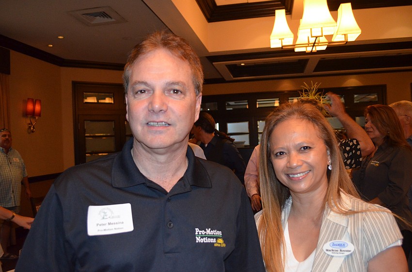 Peter Messina from Pro-Motion Notion and Marlene Roome, Damex