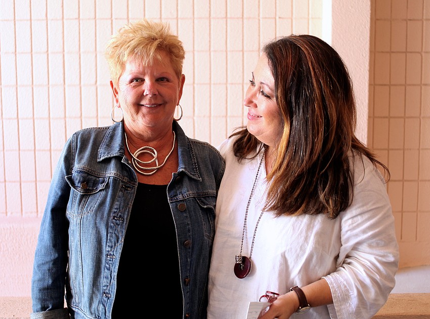 Maureen Whelan with Geri Riley, of Design 2000