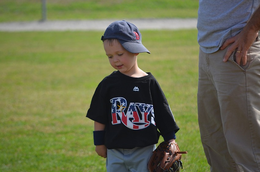Waylan Speers is both a Rays and Red Sox fan.