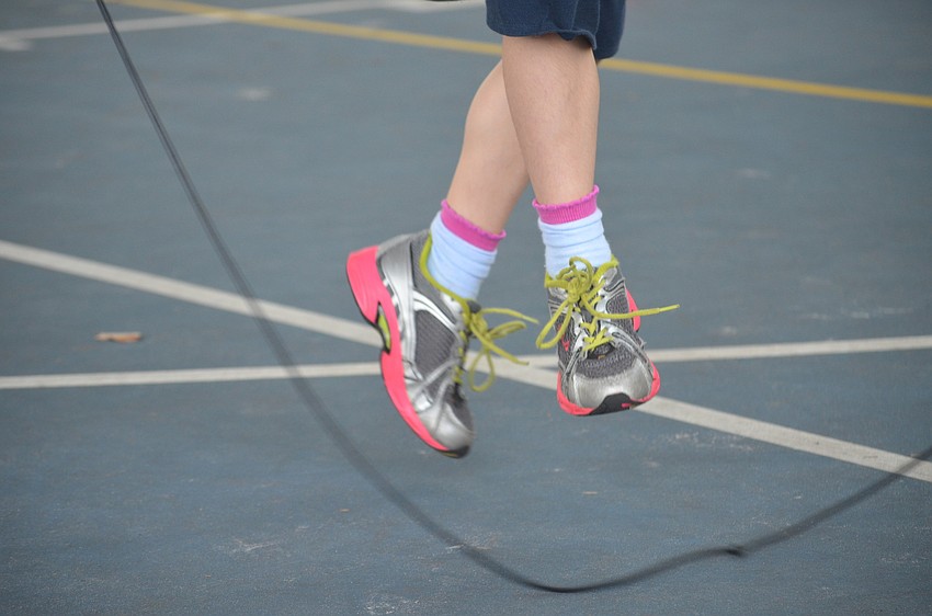 Some students wore colorful shoes and practiced tricks.