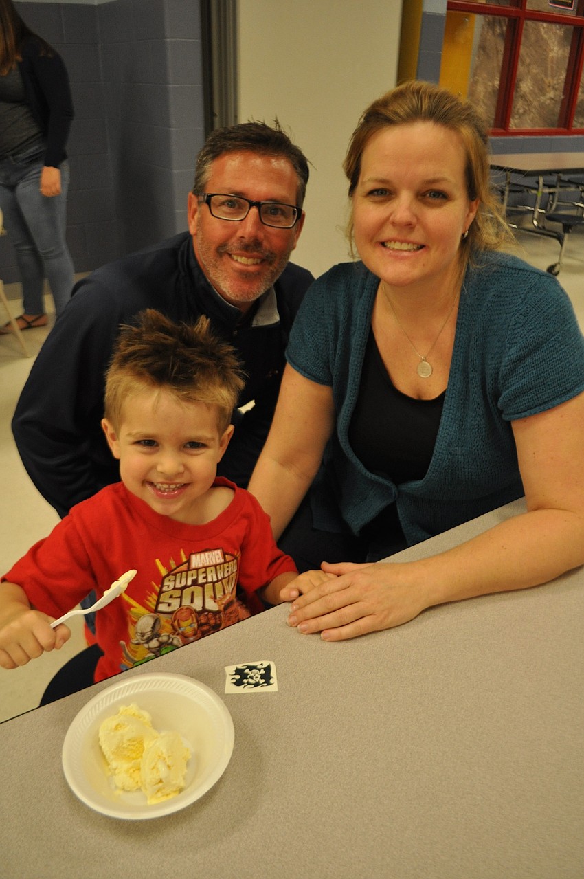 Bennett Bane, 2, spends the evening with his parents, Jaymie and Amy, and siblings, Carter and Keirlyn, not pictured.