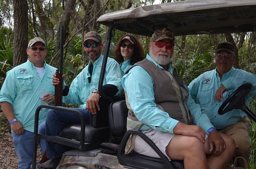 Bill Veal, Ryan Locklear, Becky Ryals with Dave Shewski and Dough Jannings from Ducks Unlimited.