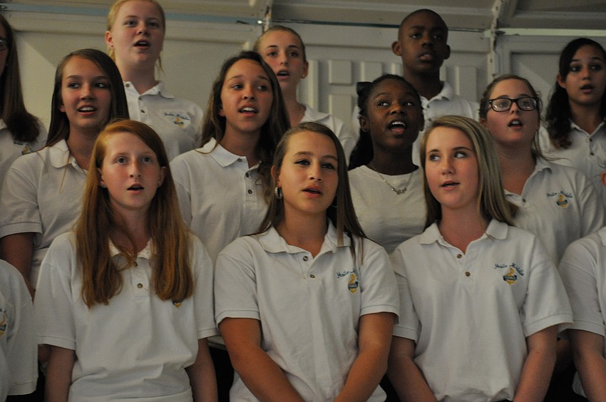 A live choir, made of students from Haile Singers and Swing Choir, added volume to the show.