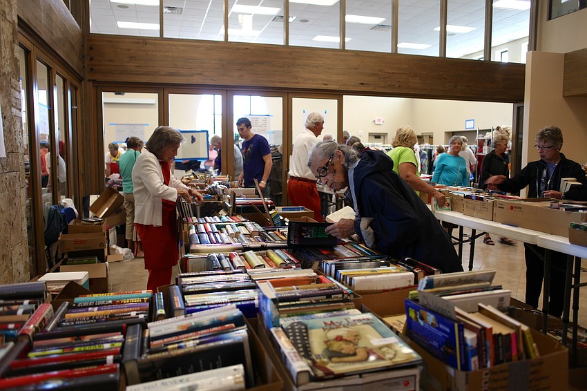 The Sale Away drew a large crowd to Christ Church.