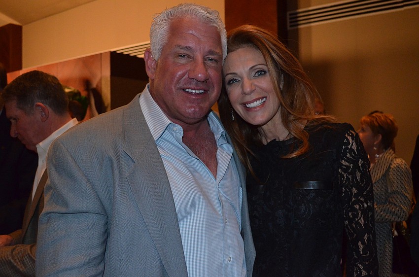 Event sponsors Gary and Beth Kompothecras