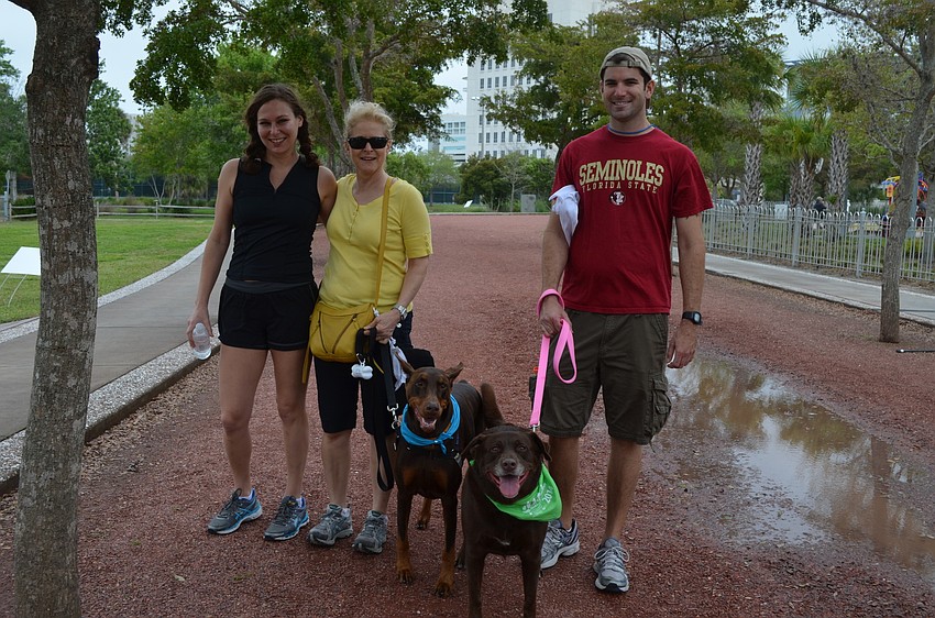 Alexis Stall and Devin with Leslye and Brian Seidel with Reese