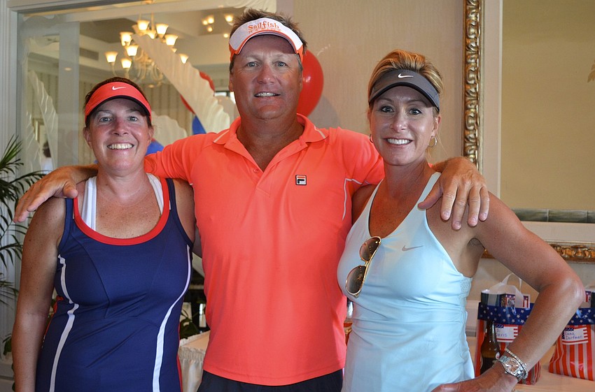 Joanne Christie with Scott and Jennifer Allen