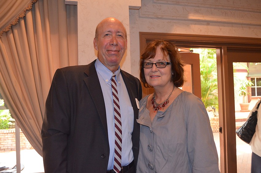 Sarasota City Manager Tom Barwin and Margaret Bailey
