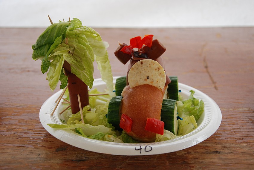 Creative creations for the hotdog contest done by children.