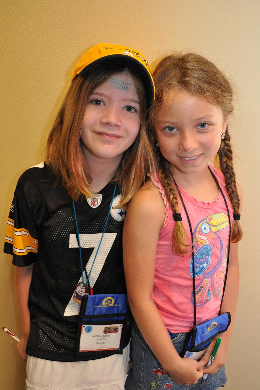 Sarah Douglas and Isabella Lysenko, both 8, attend Braden River Elementary School.