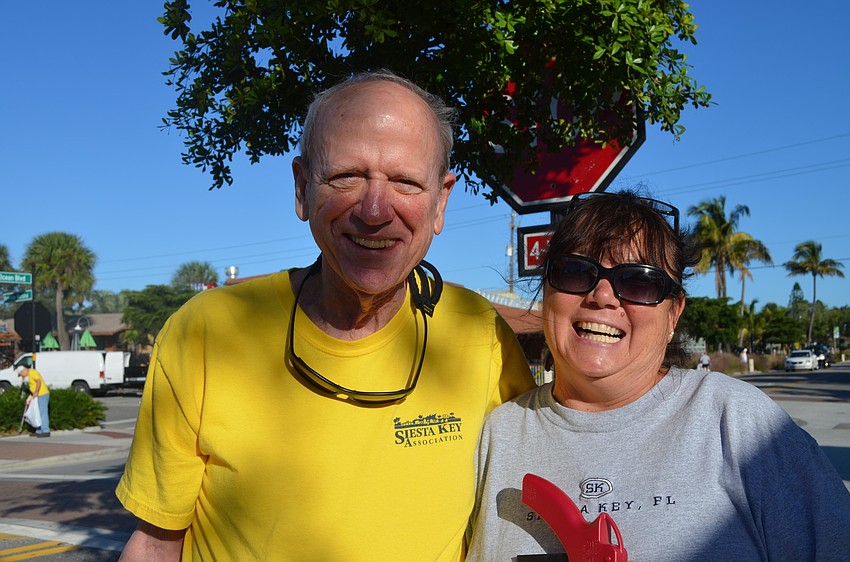 Peter van Roekens, who started the pickup in 2003, with first timer Marilyn Romanus