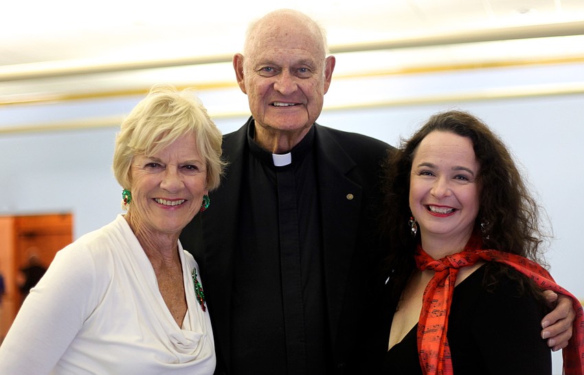 Lee Dougherty Ross, the Rev. Edward Pick and Michelle Giglio