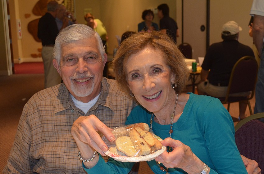 Fran and Herb Lippitz took home some baked goods.