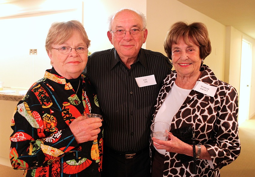 Jeanne and Lou Nix with Marge Kraft